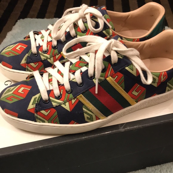 Gucci Ace suede GG cube shoes - Picture 3 of 11